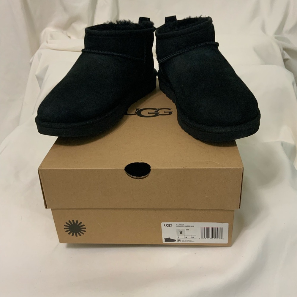 **UGG Classic Ultra Mini Boots**
PRE-USE..Color: Black